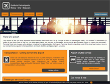 Tablet Screenshot of orly.airport-paris.com